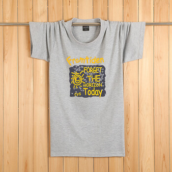 K L B ZHE 短袖 男士T恤 灰色 XL，L，加大，M，XXL，XXXL