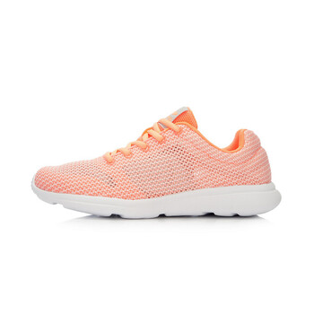 李寧（LI-NING）跑步鞋熒光柔橙/微晶灰/基礎(chǔ)白 36