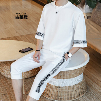 古萊登（GODLIKE） 長袖 男士T恤 白色(15款) XL，L，XXXL，XXL，M