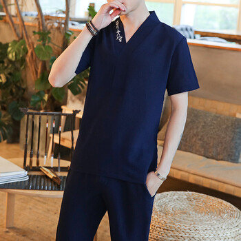 尊首（ZUNSHOU） 長(zhǎng)袖 男士T恤 長(zhǎng)褲藏青色 XL，L，XXXL，M，XXL