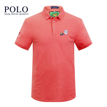 Royal Queen's Polo Team 短袖 男士T恤 +43西瓜紅 