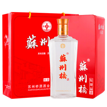 蘇州橋42度500ml×4瓶，750ml及以上 濃香型，濃香