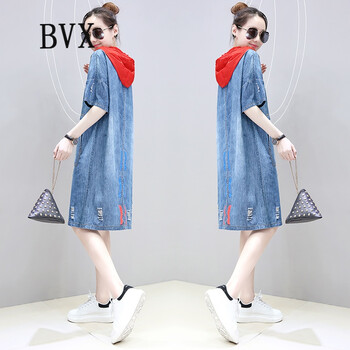 BVX 拼色 口袋 連衣裙