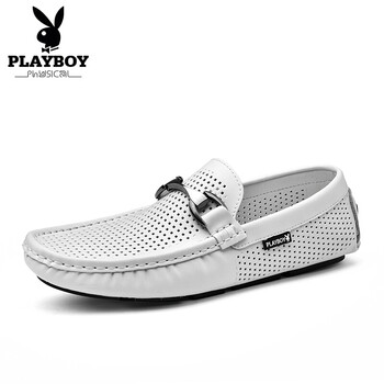 花花公子（PLAYBOY）男士白色（鏤空款） 40