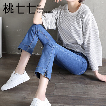 新款微喇叭褲