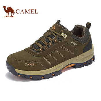 駱駝（CAMEL）男士卡其/桔紅 42