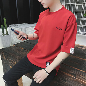 安衛(wèi)思（ANWEISI） 五分袖 男士T恤 紅色 XL，L，XXL，M，XXXL