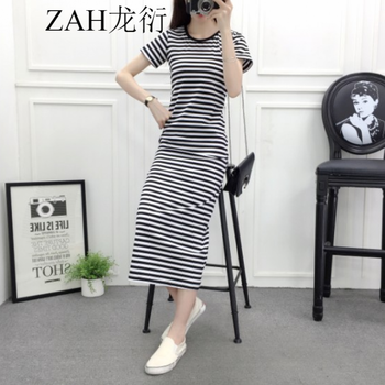 ZAH  條紋 連衣裙