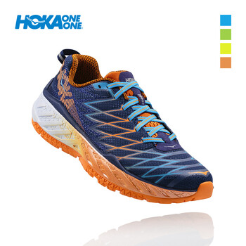 HOKA ONE ONE跑步鞋深藍/柿紅 