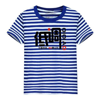 明地一族 短袖 男士T恤 ?；晁{(lán)條 S，XL，L，XXL，XXXL，M，加大