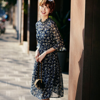 喬妮塔（Joinntal） 碎花 花邊 連衣裙