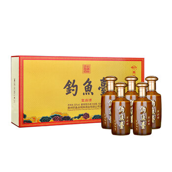 釣魚臺53度100ml*5 醬香型，醬香