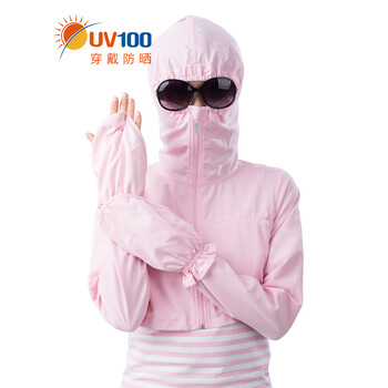 UV100 連帽 長(zhǎng)袖 女 短外套 立體裁剪