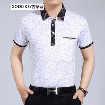 古萊登（GODLIKE） 短袖 男士T恤 短袖1533白色 XL，L，XXL，XXXL，M