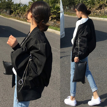 凱迪貝都  長(zhǎng)袖 女 短外套 鏈條