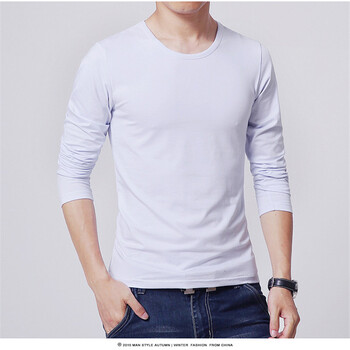 丹杰仕（DAN JIE SHI） 長袖 男士T恤 白色 XL，L，M，XXL