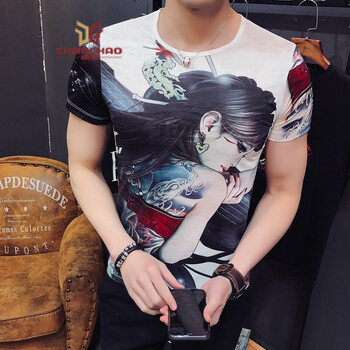 C2潮朝（C2 CHAO CHAO） 長袖 男士T恤 白色 XL，L，M，XXL，XXXL