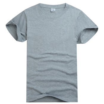 束鹿牛（SHULUNIU） 短袖 男士T恤 淺灰色 S