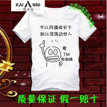 凱安尼（KAIANNI） 短袖 男士T恤 不以風(fēng)騷白 S