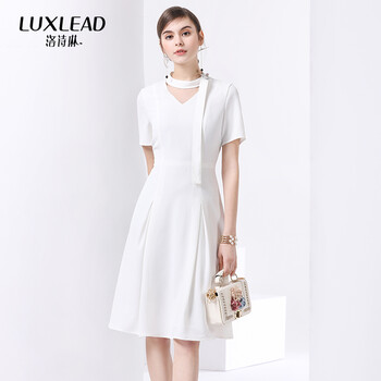 洛詩琳（LUXLEAD） 純色 鏤空 連衣裙