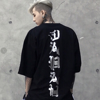 allseeingeye 五分袖 男士T恤 燙銀 S，XL，L，M