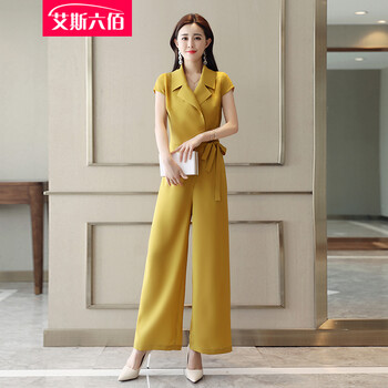 艾斯六佰 中腰 連衣褲 女 長(cháng)褲 休閑褲