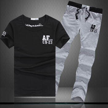 BOYXCO 短袖 男士T恤 黑衣灰褲 XL，L，XXL，XXXL，M