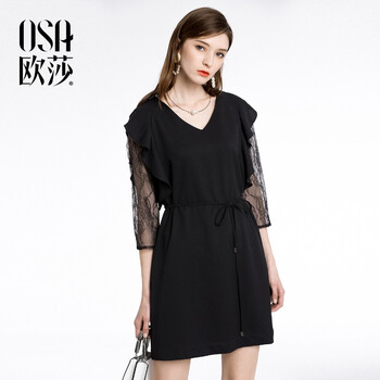 OSA  紗網(wǎng) 連衣裙