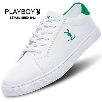 花花公子（PLAYBOY）男士白綠 41