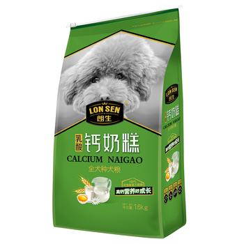 朗生（LANGSHENG） 牛肉，鴨肉口味全階段狗糧 乳酸鈣奶糕1.6kg