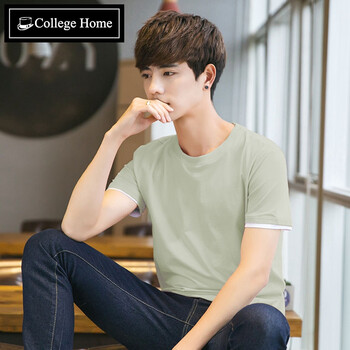 Collegehome 短袖 男士T恤 草綠色 