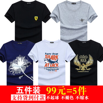 傲信鳥 短袖 男士T恤 保時捷黑+火箭灰+一枝花藍+大白鯊白+金翅膀黑 