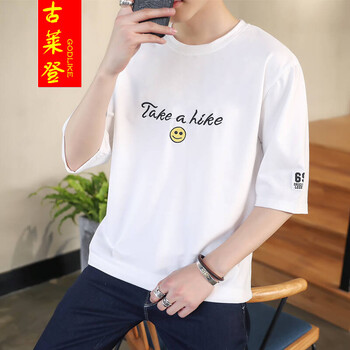 古萊登（GODLIKE） 七分袖 男士T恤 K705白色 XL，L，M，XXL，XXXL
