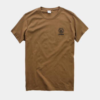 洛凌 短袖 男士T恤 新款咖啡色 S，XL，L，M