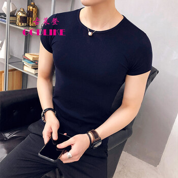 古萊登（GODLIKE） 短袖 男士T恤 藏青色 L，XXXL，M，XXL