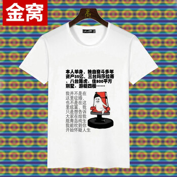 罕都（HANDU） 短袖 男士T恤 本人單身 XL，L，M