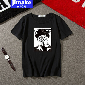 吉馬克（jimake） 短袖 男士T恤 黑色 S，XL，L，M，XXXL，XXL
