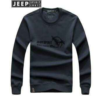 Jeep 长袖 男士T恤 蓝色 XL，L，XXL，XXXL，M