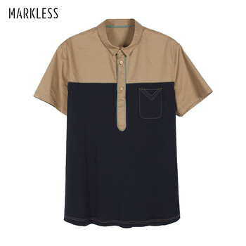 MARKLESS 短袖 男士T恤 藏青色 S，XL，L，XXL，M