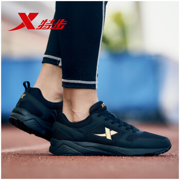 特步（XTEP）跑步鞋黑金/網(wǎng)面 42