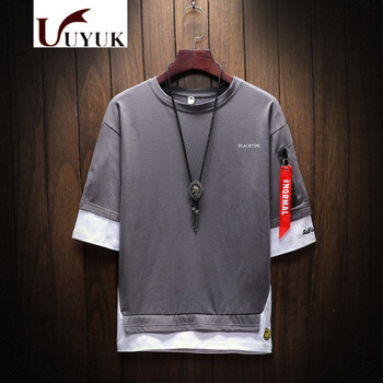 UYUK 短袖 男士T恤 灰色 S，XL，L，XXXL，M，XXL