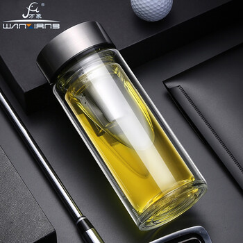 雙層防燙玻璃杯，讓你喝水更方便