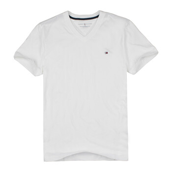 TOMMY HILFIGER 短袖 男士T恤 V領(lǐng) 白色 LYT093 