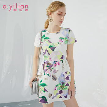 阿依蓮（A.YILIAN）  印花 連衣裙