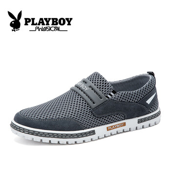 花花公子（PLAYBOY）男士深灰色（套腳款） 40