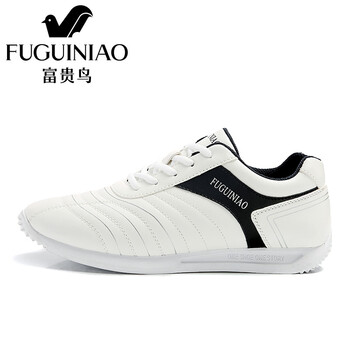 富貴鳥（Fuguiniao）男士白藍+皮面鞋 41
