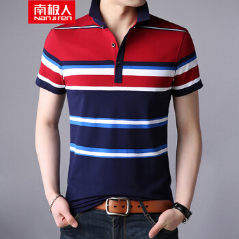 南極人（Nanjiren） 短袖 男士T恤 8803紅色 