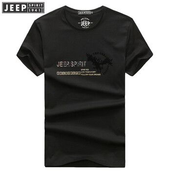 Jeep 短袖 男士T恤 黑色 XL，L，XXXL，M，XXL