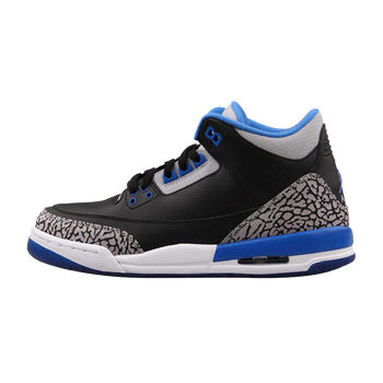 耐克（NIKE）籃球鞋398614-007藍(lán)黑水泥 36