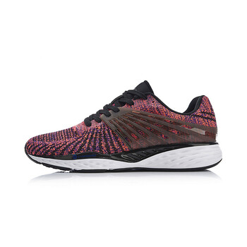 李寧（LI-NING）跑步鞋標(biāo)準(zhǔn)黑/亮寶藍(lán)/哥特葡紫 